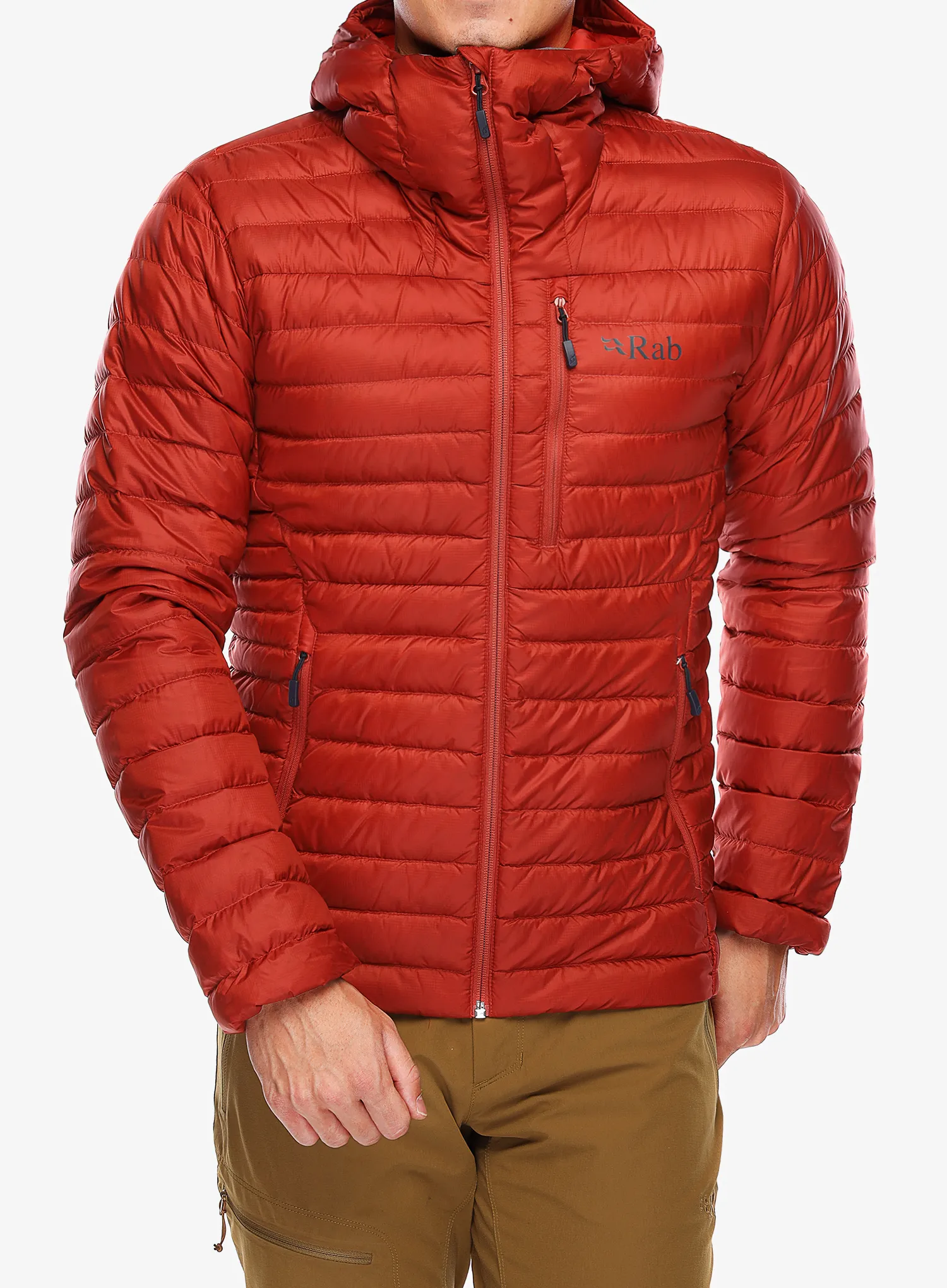 Kurtka puchowa Rab Microlight Alpine Jacket - tuscan red