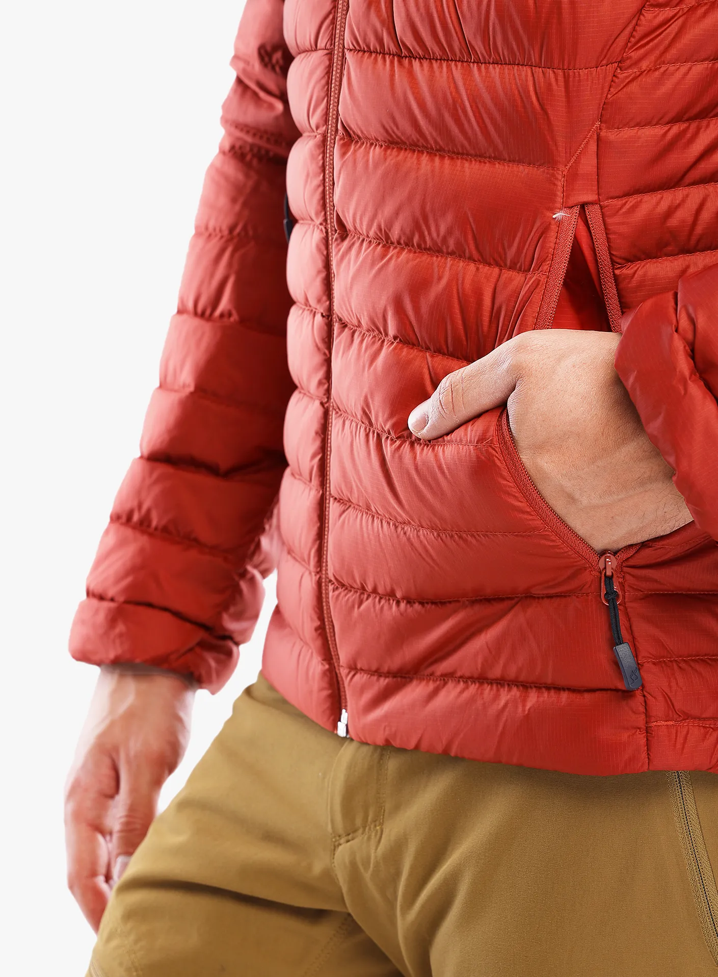 Kurtka puchowa Rab Microlight Alpine Jacket - tuscan red