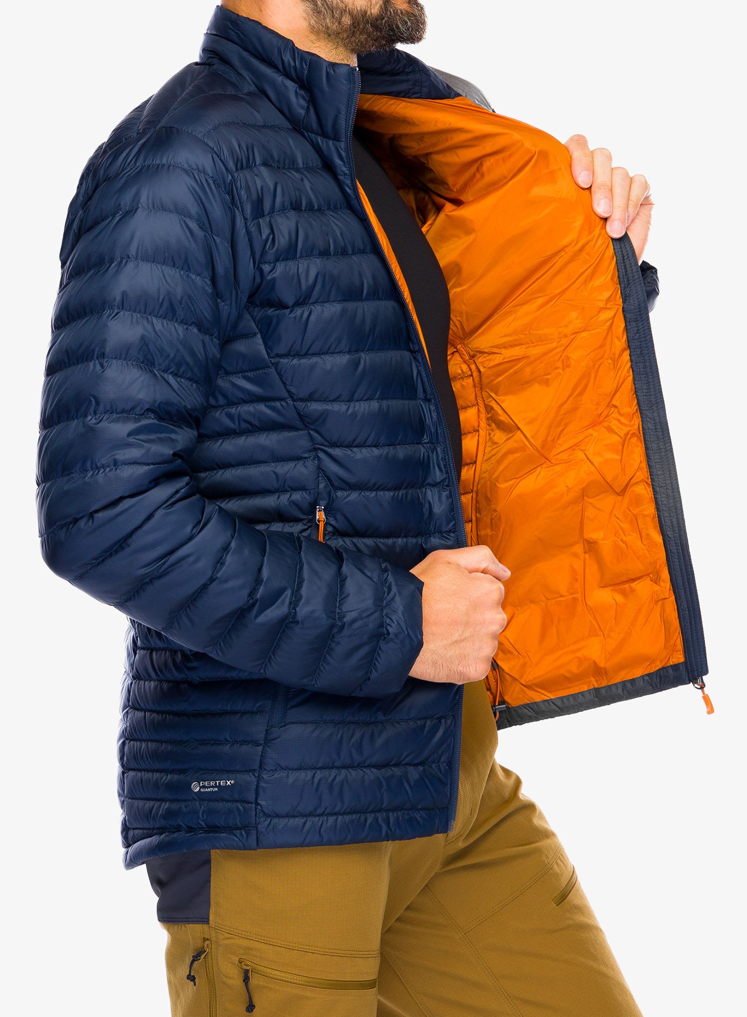 Kurtka puchowa Rab Microlight Jacket - deep ink/marmalade