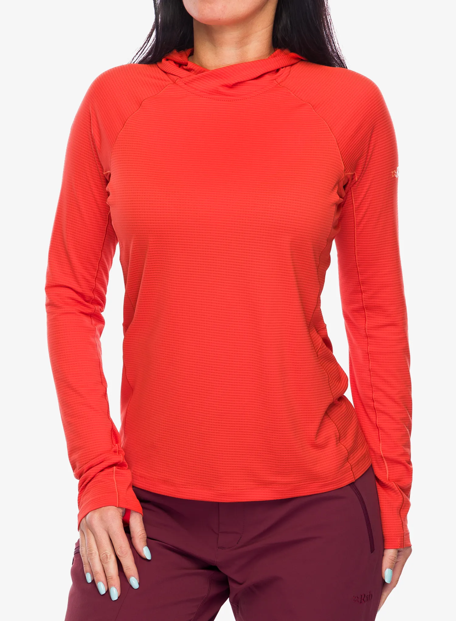 Bluza termoaktywna damska Rab Sonic Hoody - red grapefruit