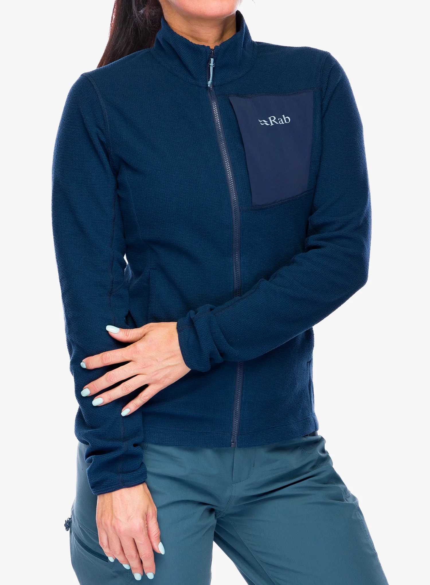 Bluza rozpinana damska Rab Tecton Jacket - deep ink