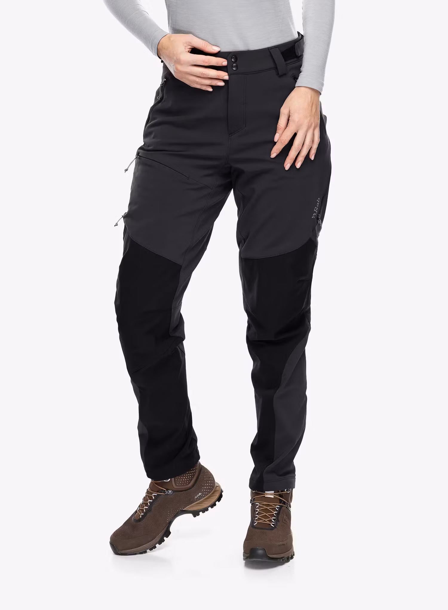Spodnie softshell damskie Rab Torque Winter Pants - black