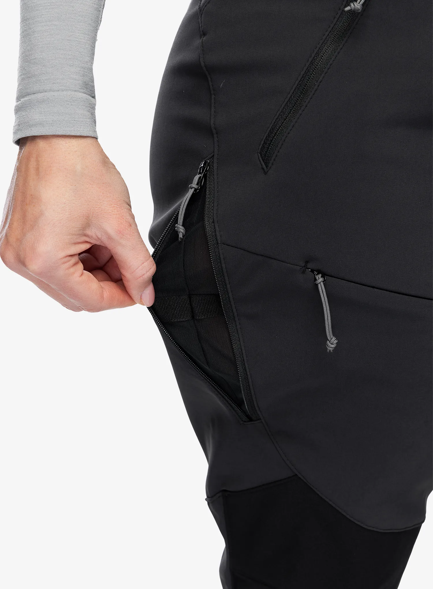 Spodnie softshell damskie Rab Torque Winter Pants - black