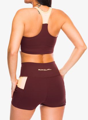 Top damski Rip Curl RSS Revival Crop - plum