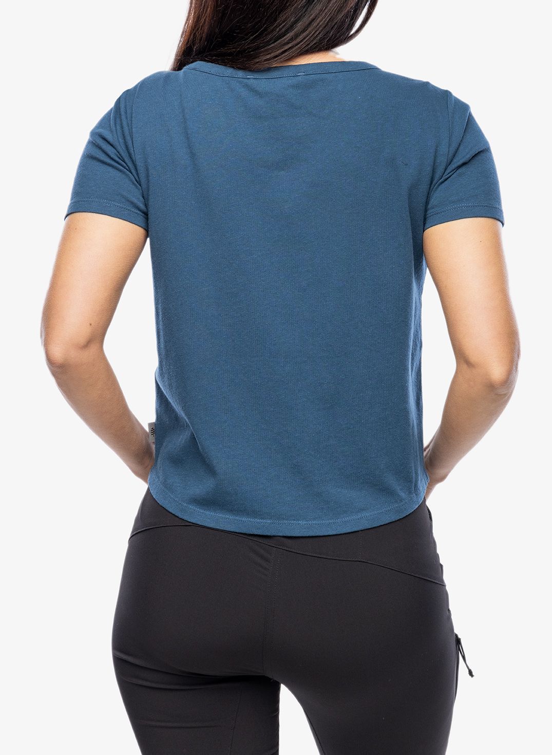 Koszulka bawełniana damska Royal Robbins Basecamp Boxy Tee - blue teal