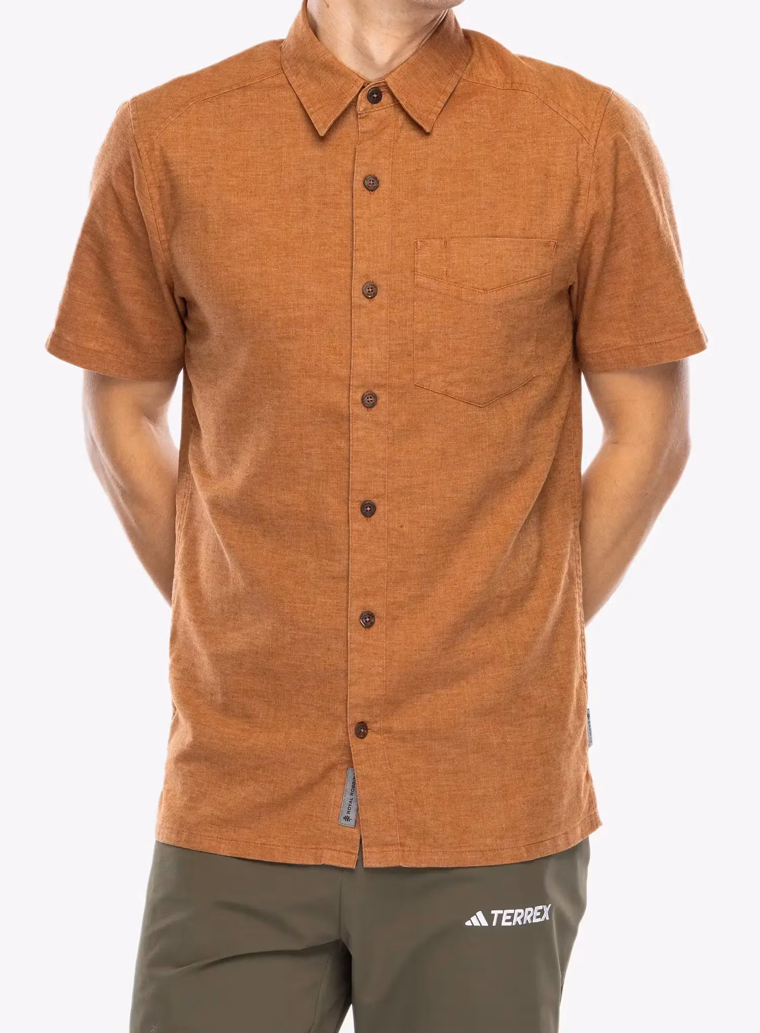 Koszula Royal Robbins Hempline S/S - baked clay