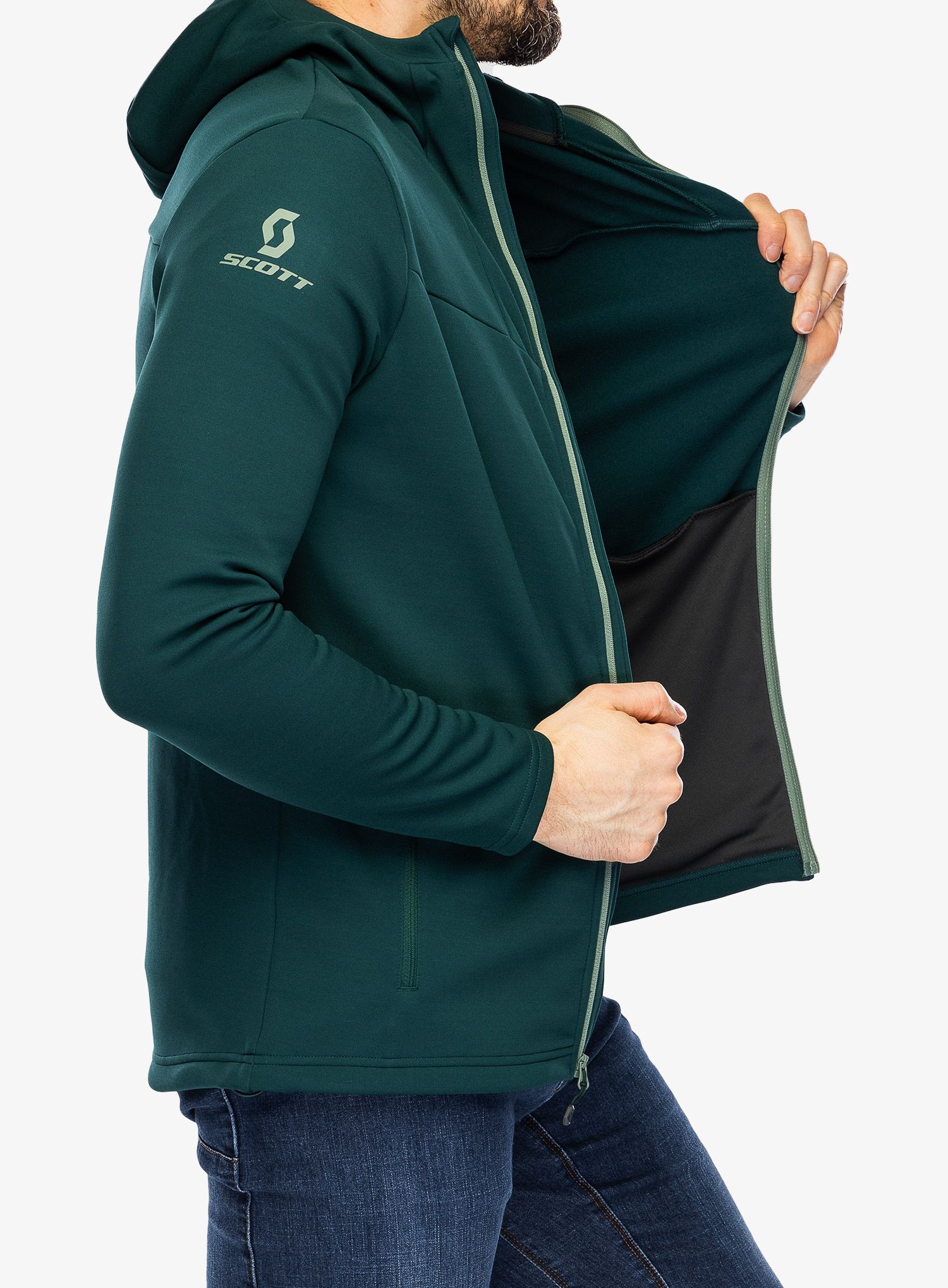 Bluza trekkingowa SCOTT Hoody Defined Mid - lush green