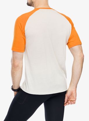 Koszulka merino SCOTT Tee Defined Merino SS - orange/dust white