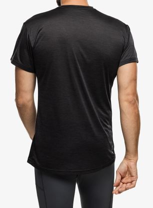 T shirt męski Salewa Puez Melange Dry S/S Tee - black out