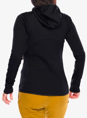 Bluza damska Salewa Puez Waffle Hyb PL HD Jacket - black out