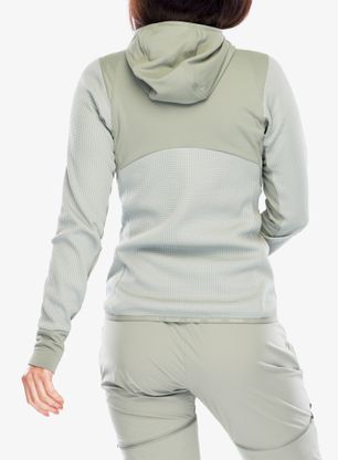 Bluza polarowa damska Salewa Puez Waffle Hyb PL HD Jacket - shadow