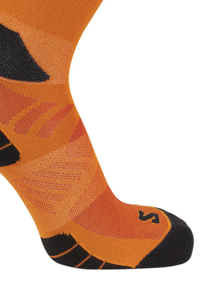 Skarpety biegowe Salomon Aero Crew - red orange/turmeric