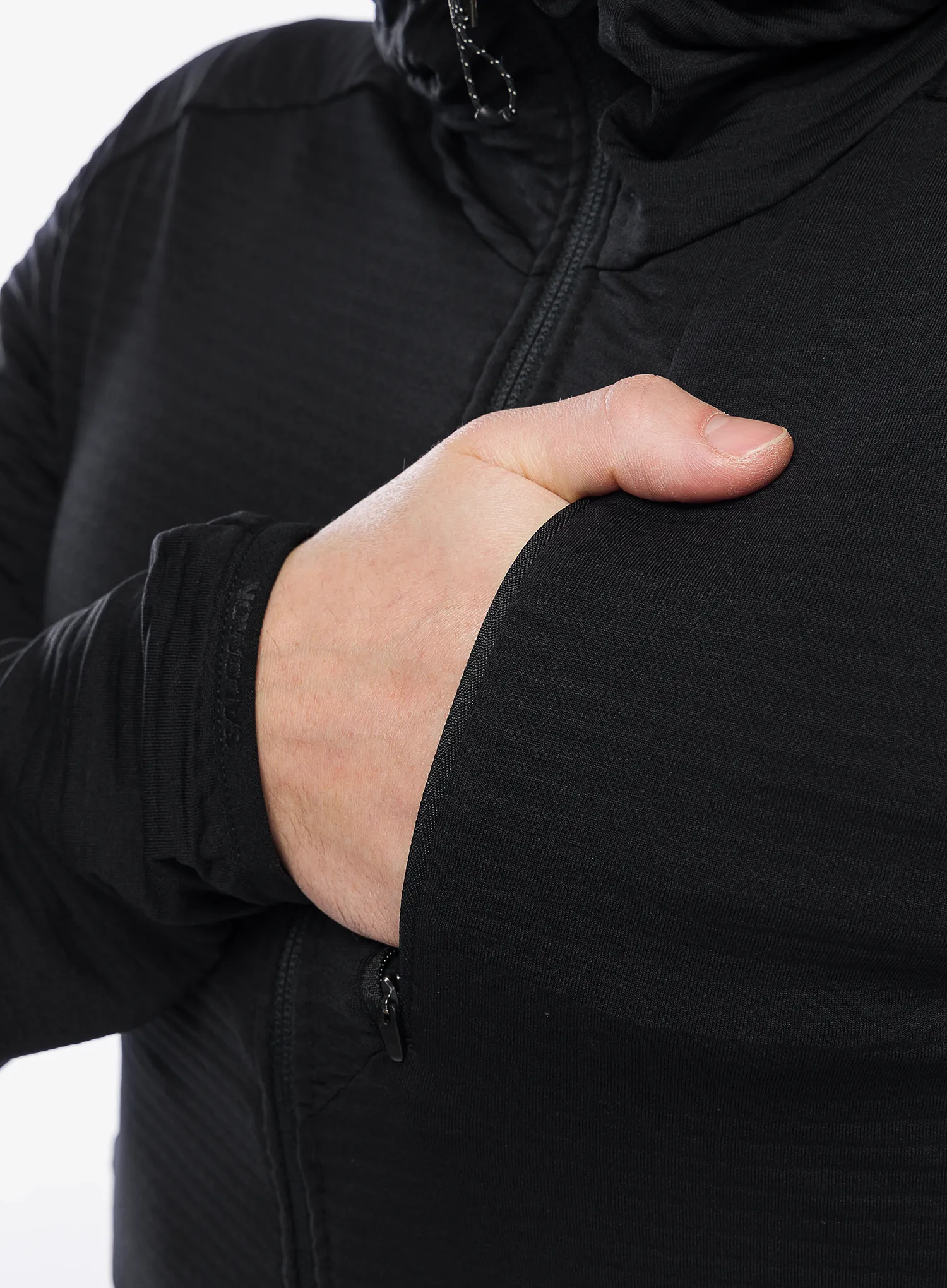 Bluza z kapturem Salomon Essential Ltwarm HD - deep black