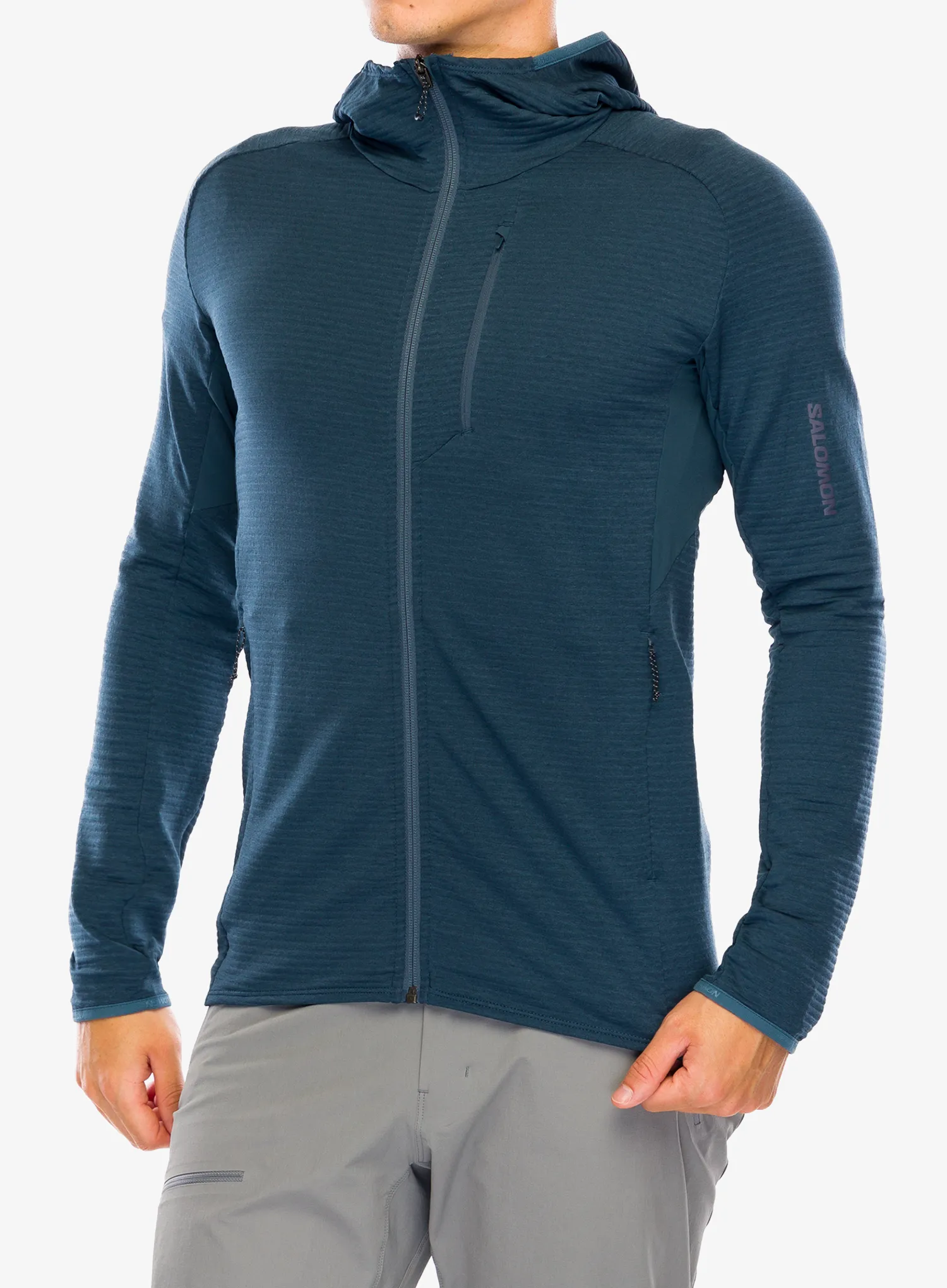 Bluza z kapturem Salomon Essential Ltwarm HD - midnight navy
