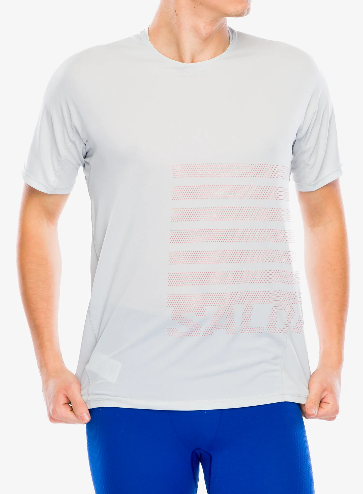 Koszulka do biegania Salomon Sense Aero S/S GFX - gray