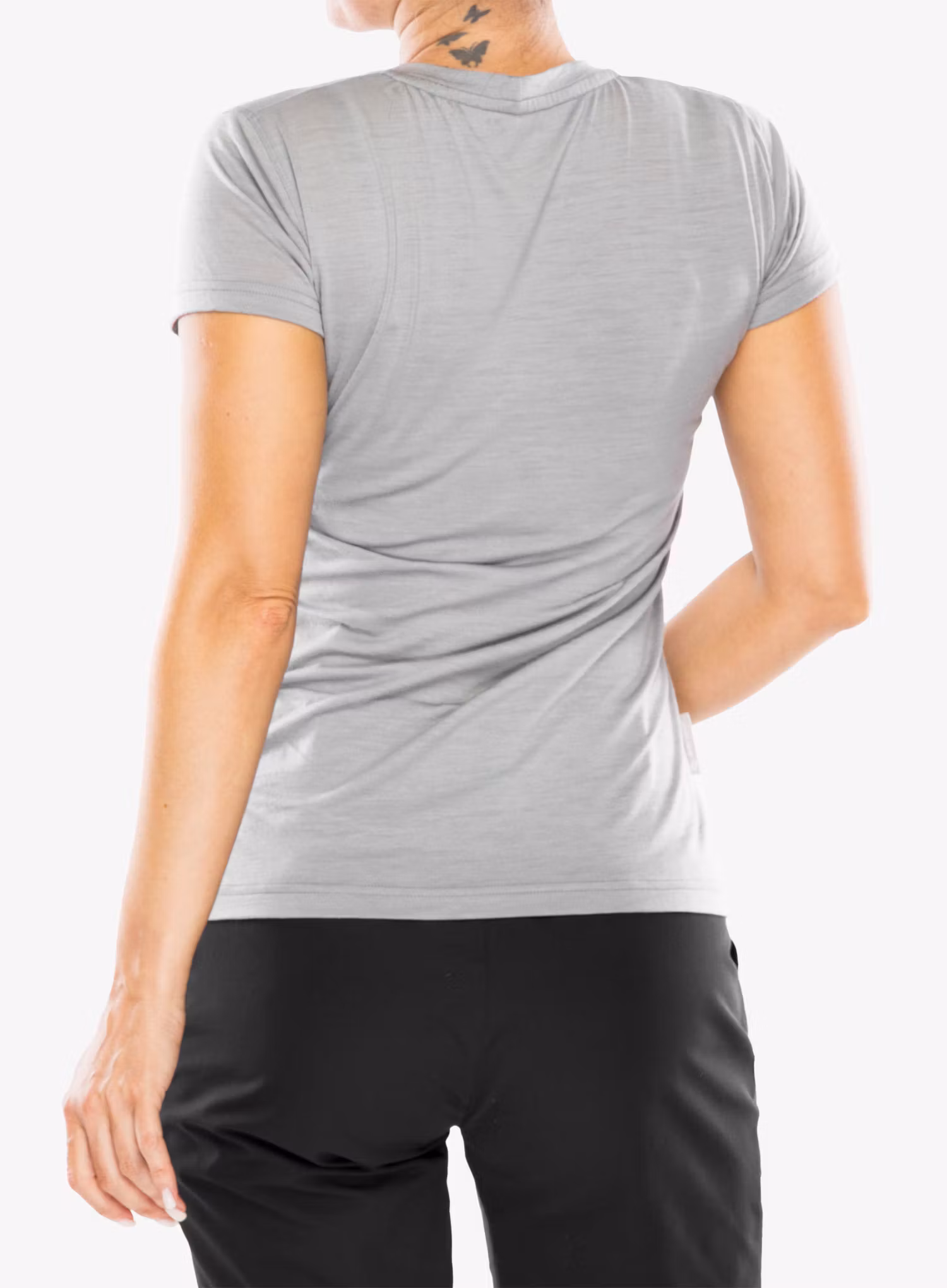 Koszulka damska Sensor Merino Active PT Tee S/S - grey mountain