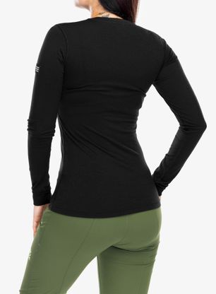 Bluza termoaktywna damska Sensor Merino Active Tee L/S - black