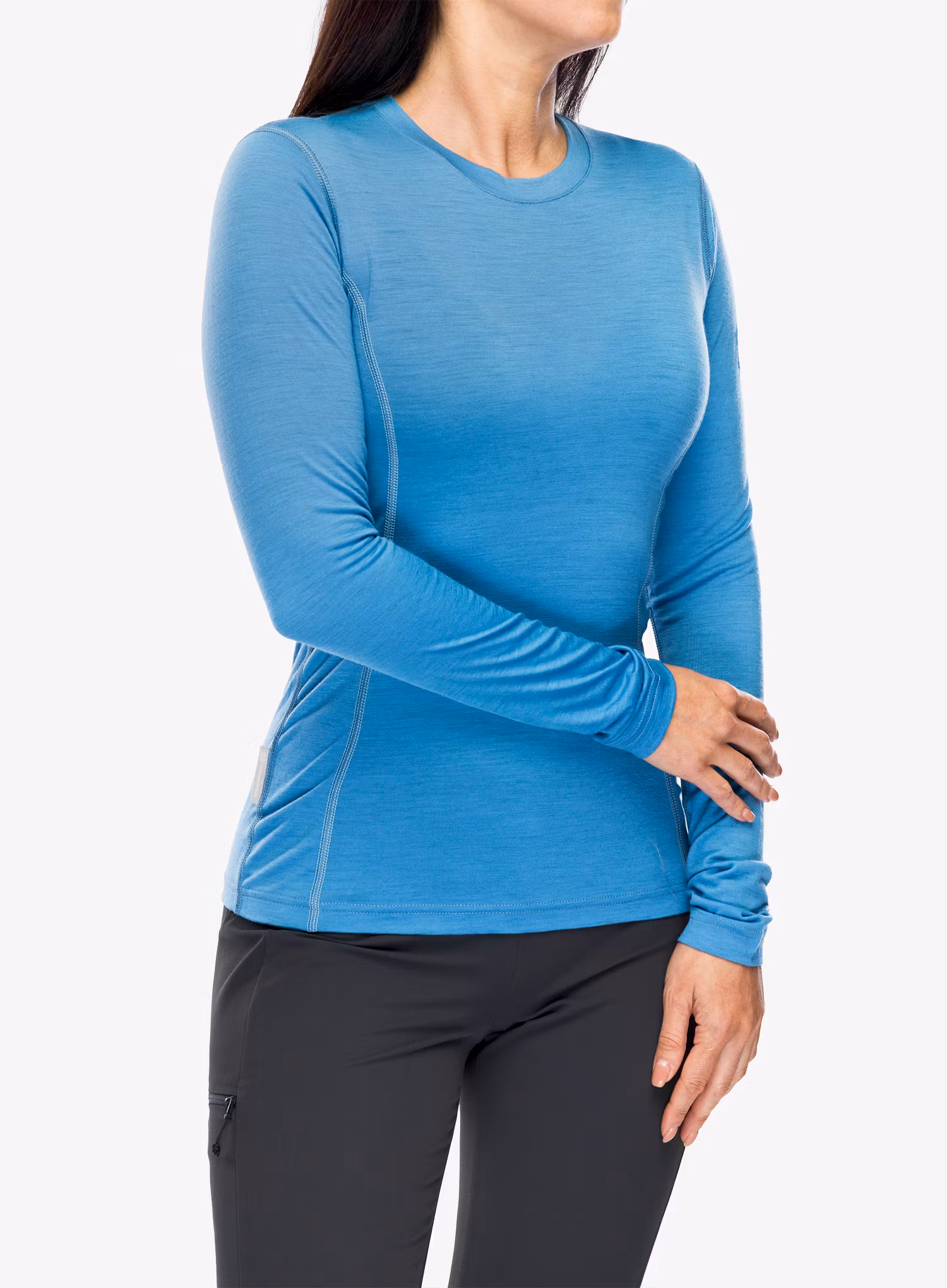 Bluza termoaktywna damska Sensor Merino Active Tee L/S - blue