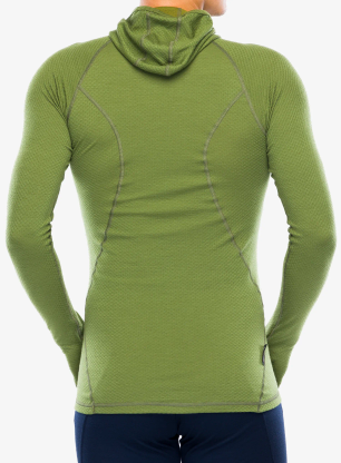 Bluza termoaktywna Sensor Merino DF Tee L/S Hooded - safari