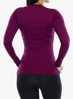 Bluza termoaktywna damska Sensor Merino DF Tee L/S - lilla