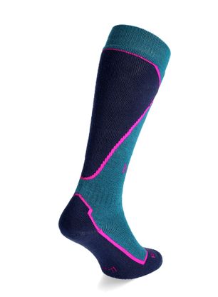 Skarpety narciarskie damskie Bridgedale Ski MW Plus - petrol/navy