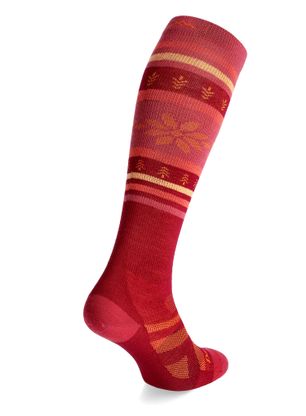 Skarpety narciarskie damskie Darn Tough Alpine OTC Lightweight - burgundy