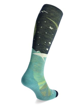 Skarpety narciarskie damskie Darn Tough Aurora OTC Lightweight with Cushion - aqua