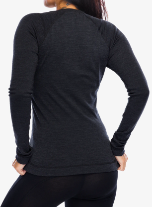 Bluza termoaktywna damska SmartWool Merino 250 Baselayer Crew - charcoal heather