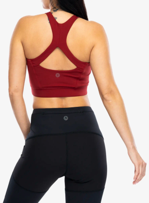 Biustonosz sportowy Smartwool Active Crop Bra - currant