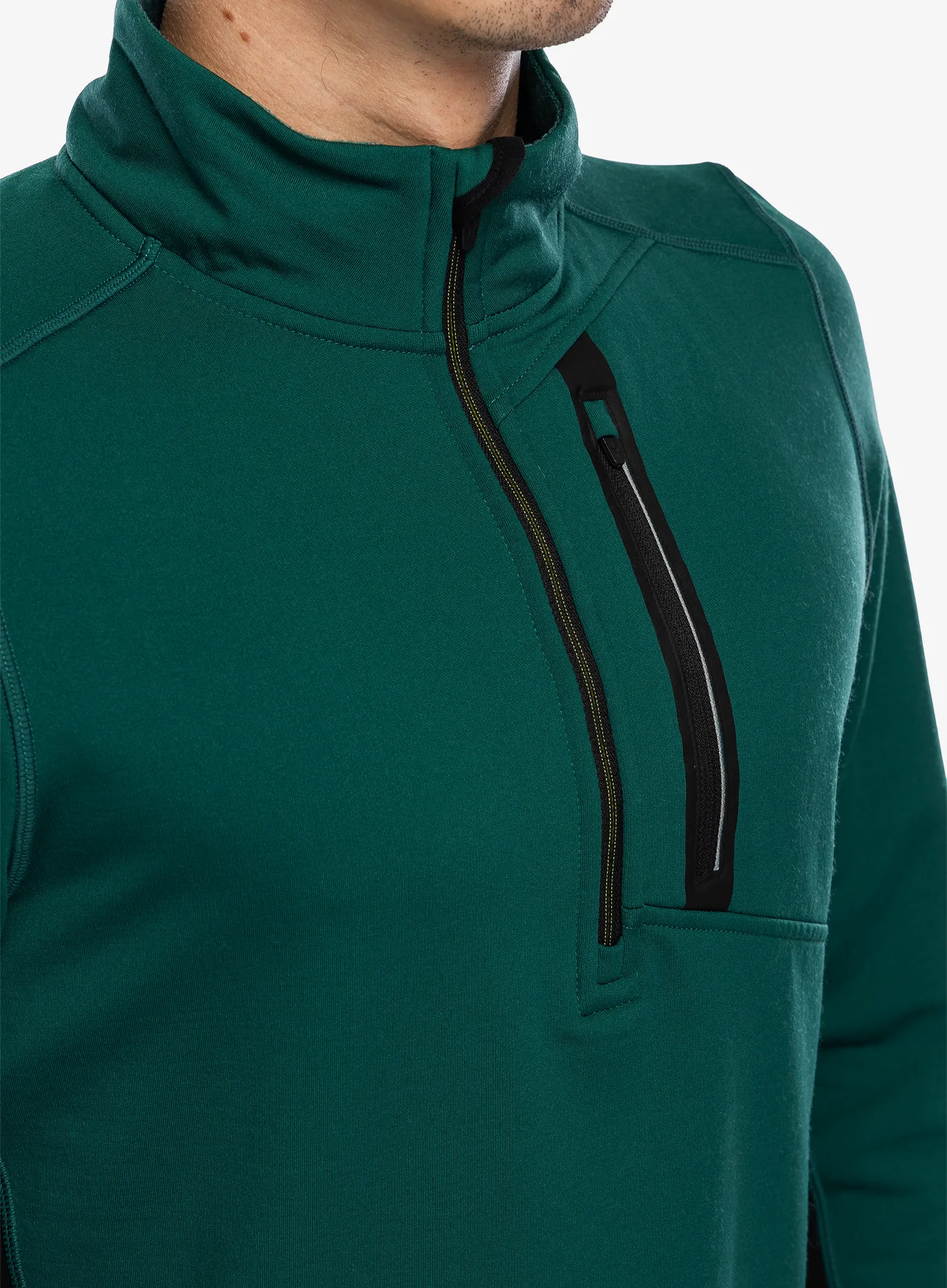 Bluza bez kaptura Smartwool Active Fleece 1/2 Zip - evergreen