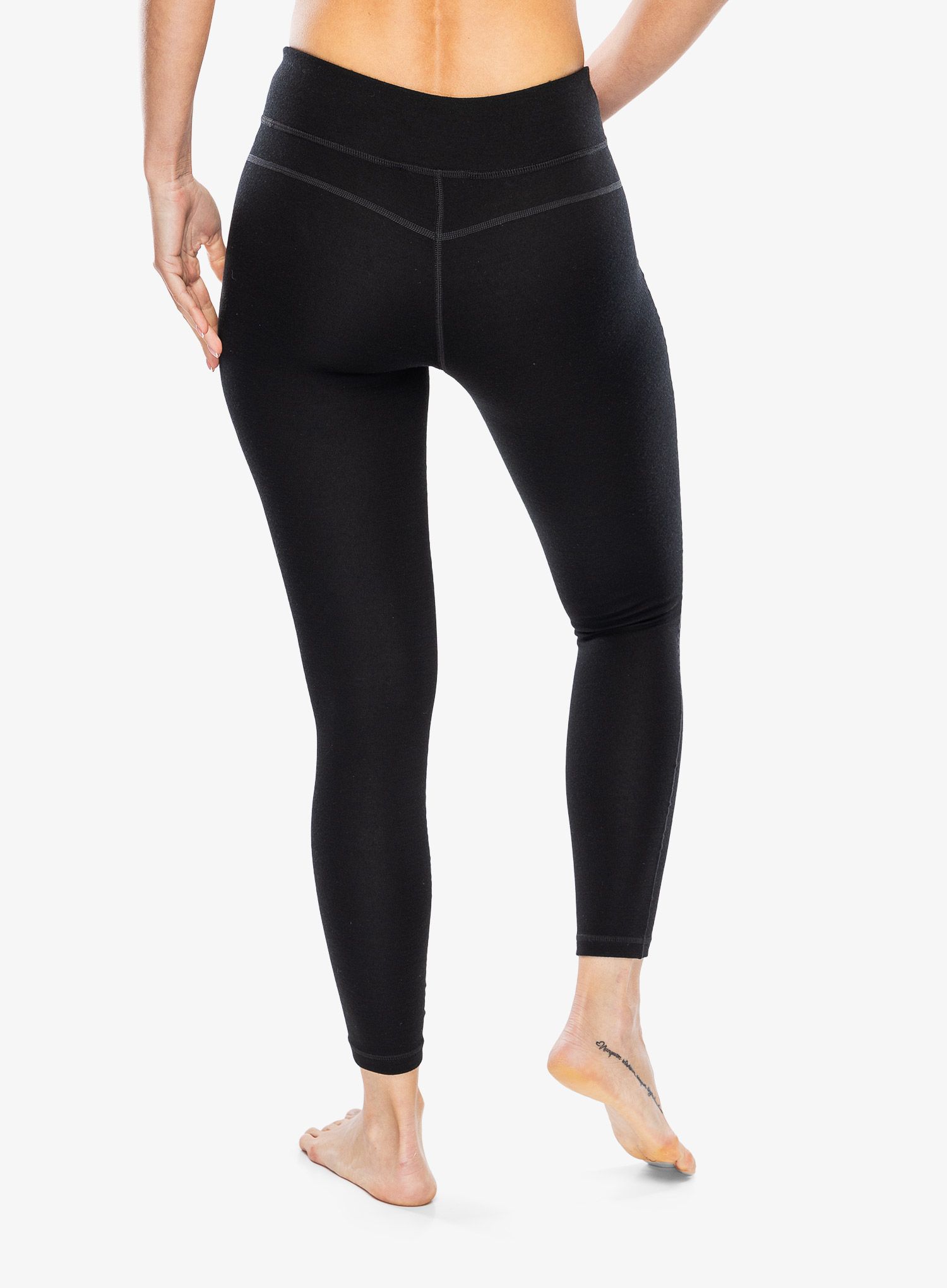 Legginsy termoaktywne damskie Smartwool Classic Merino BL Bottom - black