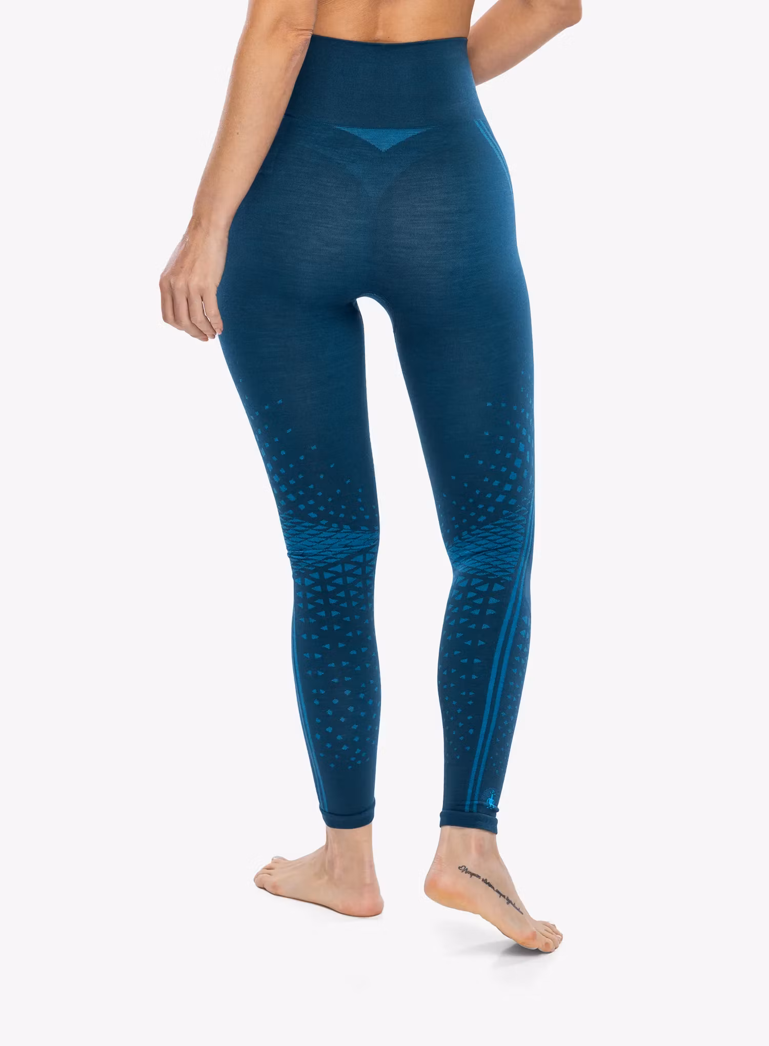 Getry termoaktywne damskie Smartwool Intraknit Active Base Layer Bottom - twilight blue/pool blue