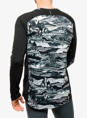 Bluza rowerowa Smartwool Mountain Bike LS Jersey - black marble giants