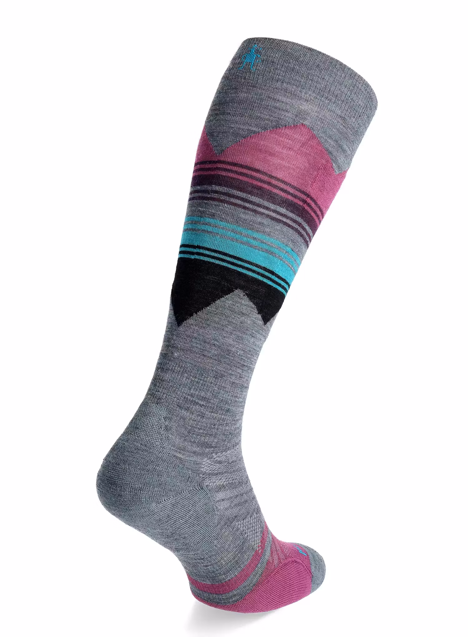 Skarpety damskie Smartwool Ski TC Pattern OTC Socks - pewter blue