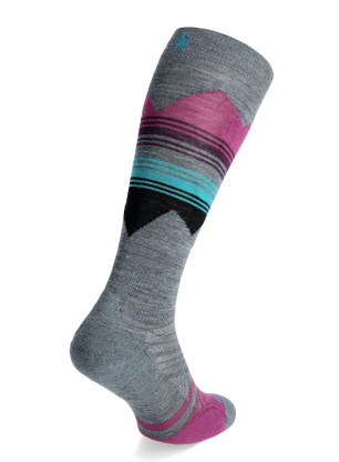 Skarpety damskie Smartwool Ski TC Pattern OTC Socks - pewter blue