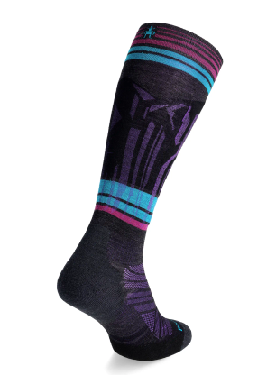 Skarpety narciarskie Smartwool Ski Targeted Cushion Summit Shot OTC Socks - charcoal