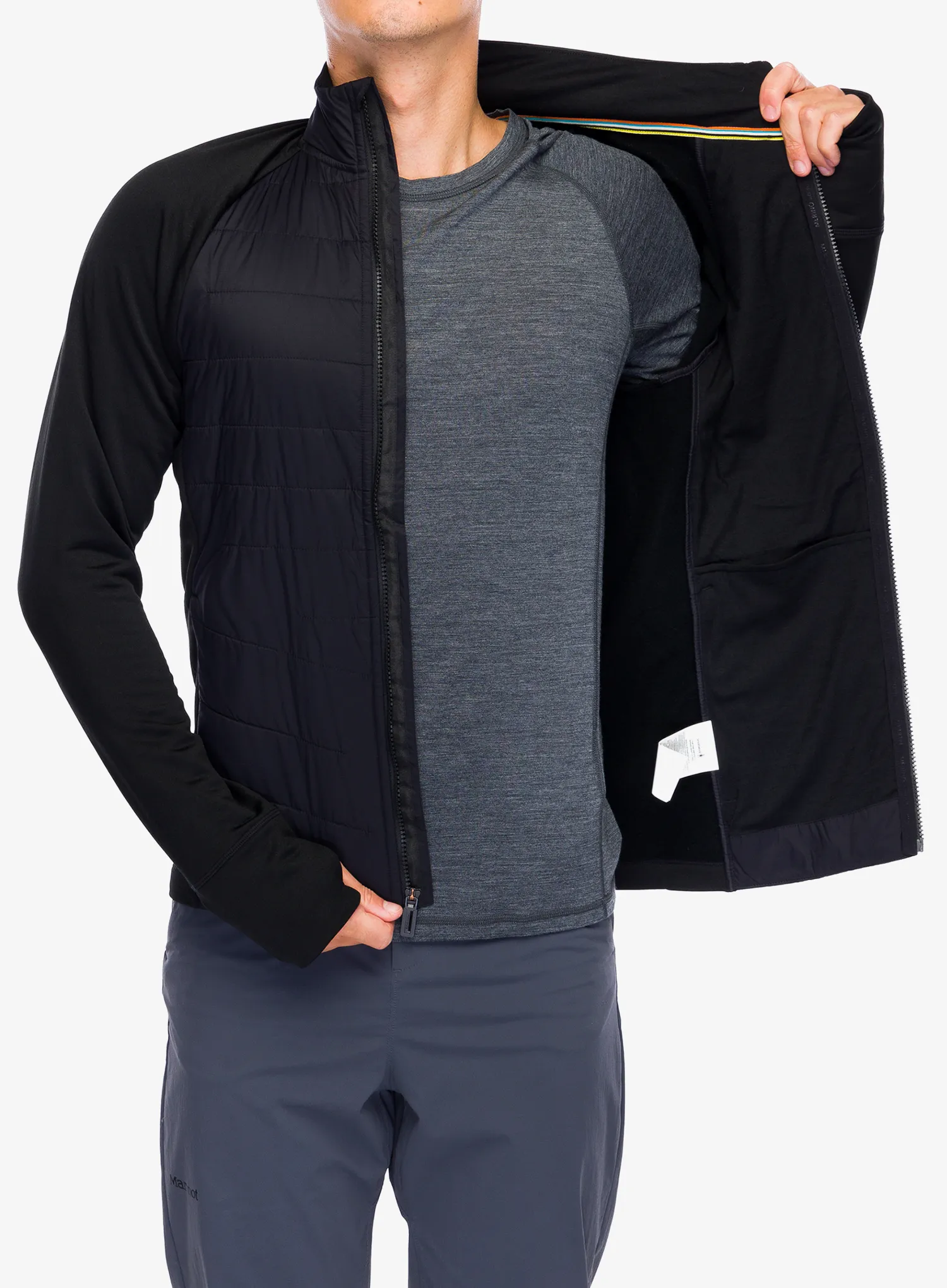 Kurtka hybrydowa Smartwool Smartloft Jacket - black