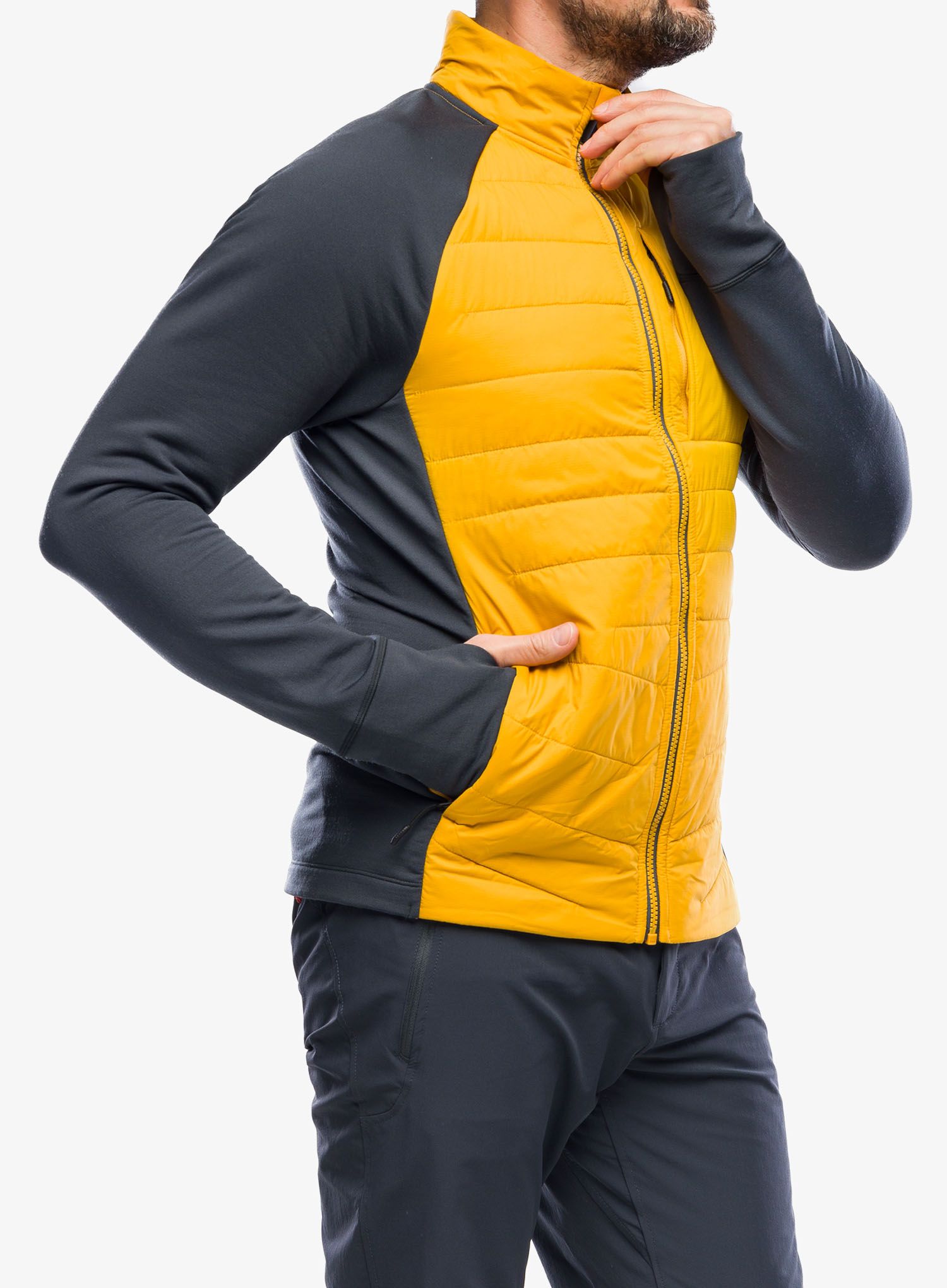 Kurtka hybrydowa Smartwool Smartloft Jacket - honey gold