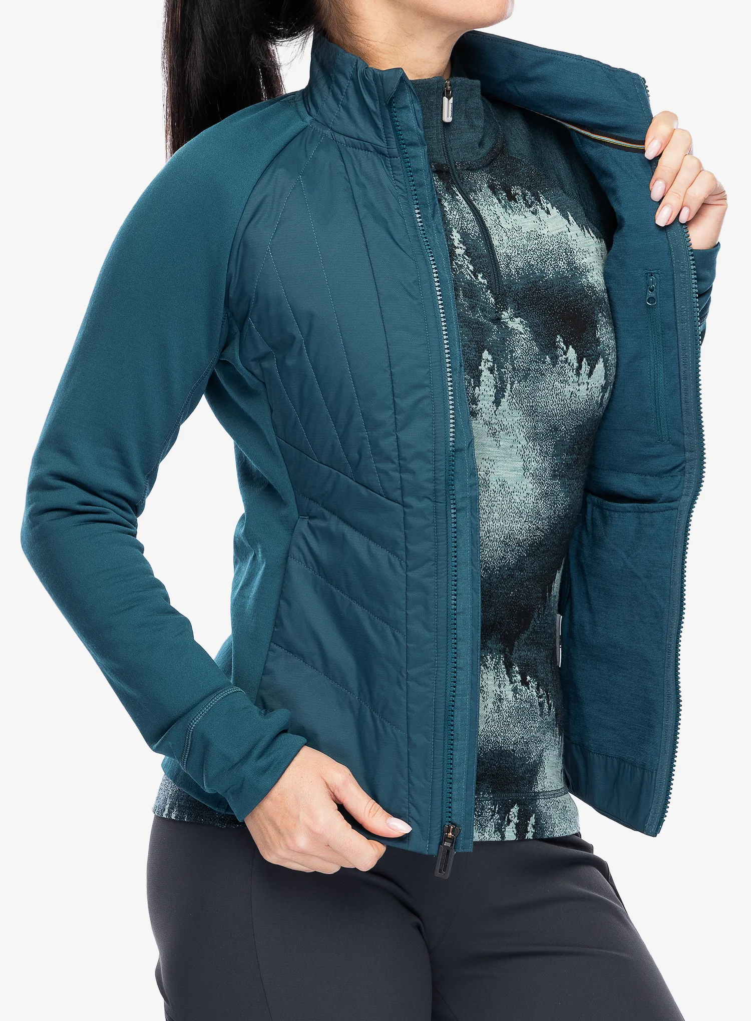 Kurtka hybrydowa damska Smartwool Smartloft Jacket - twilight blue