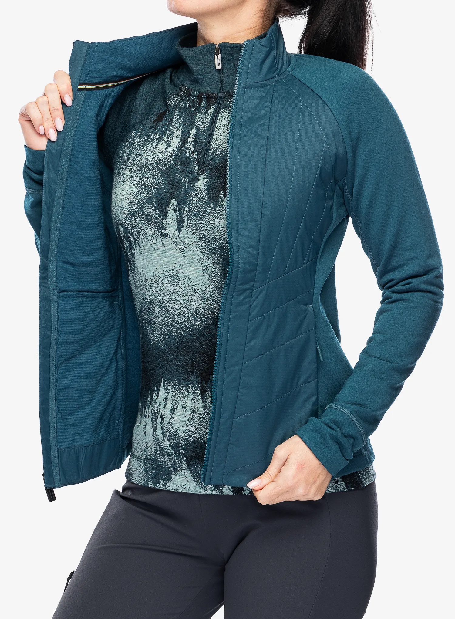 Kurtka hybrydowa damska Smartwool Smartloft Jacket - twilight blue