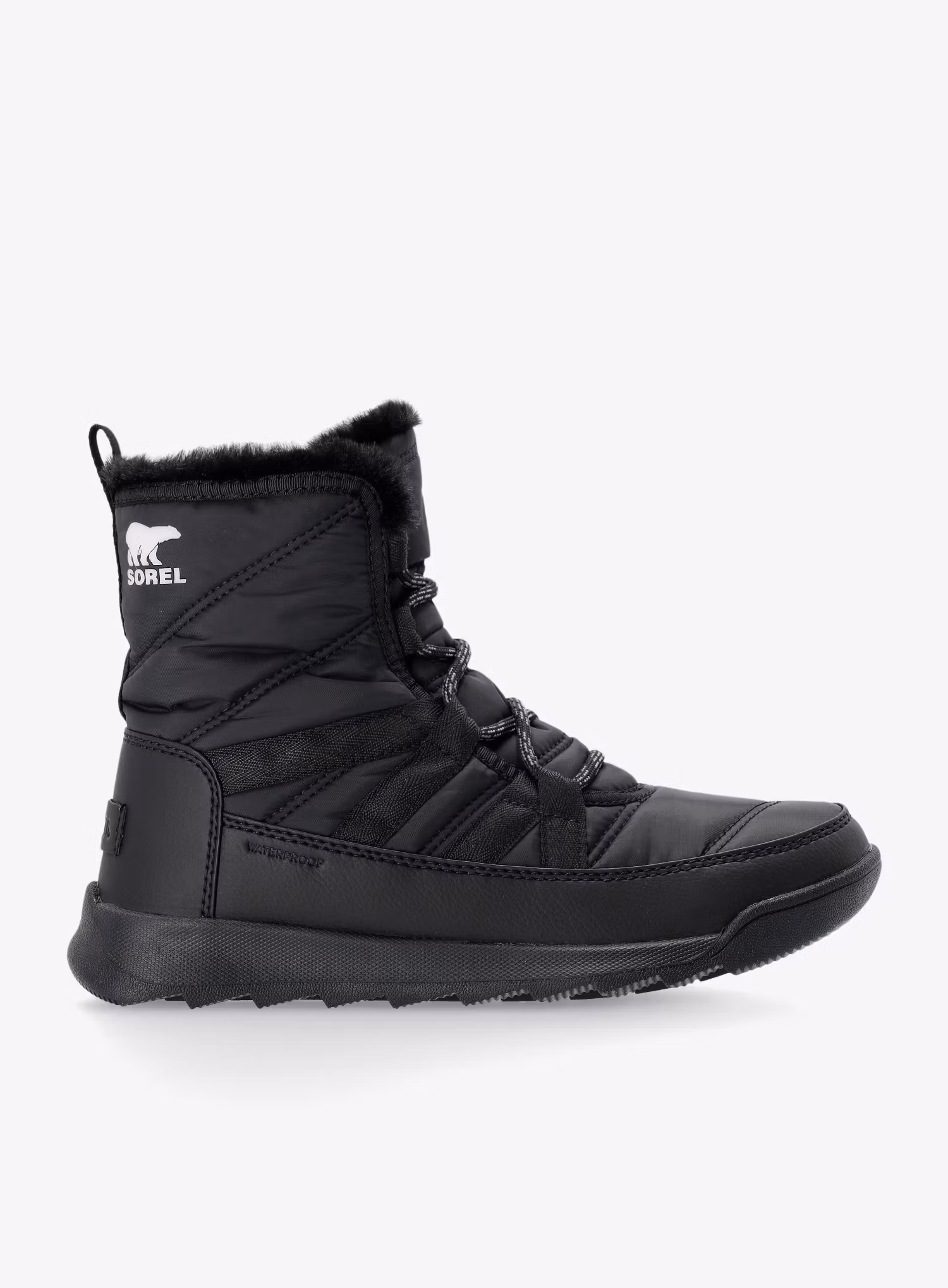 Buty zimowe damskie Sorel Whitney II Plus Lace WP - black/quarry