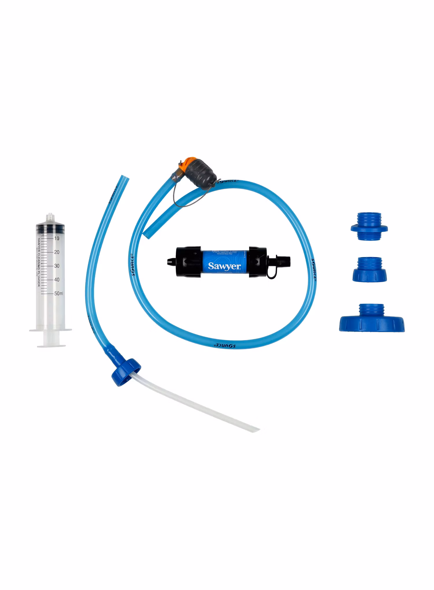 Rurka Source Convertube + Filter - transparent/blue