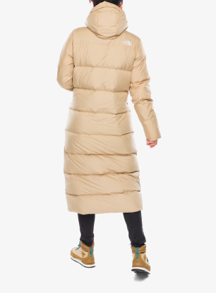 Płaszcz puchowy damski The North Face Triple C Parka - khaki stone