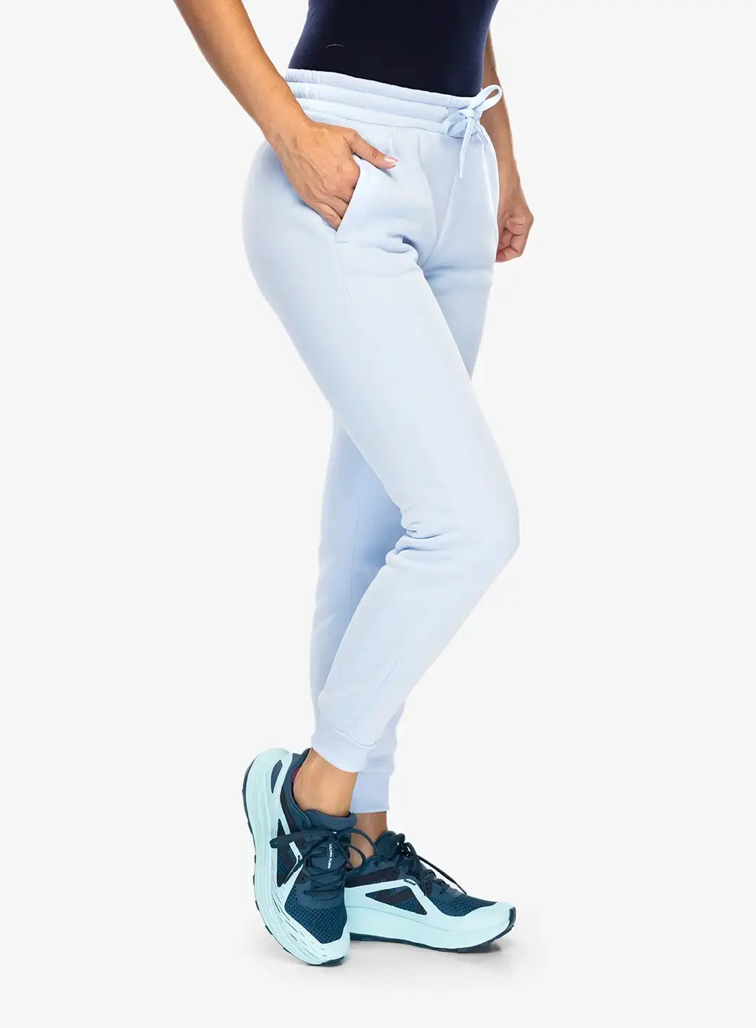 Spodnie damskie Under Armour Armour Fleece Joggers - nimbus blue/black