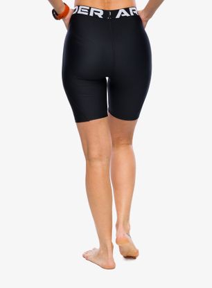 Spodenki treningowe damskie Under Armour HeatGear Authentics 8 inch Short - black/white