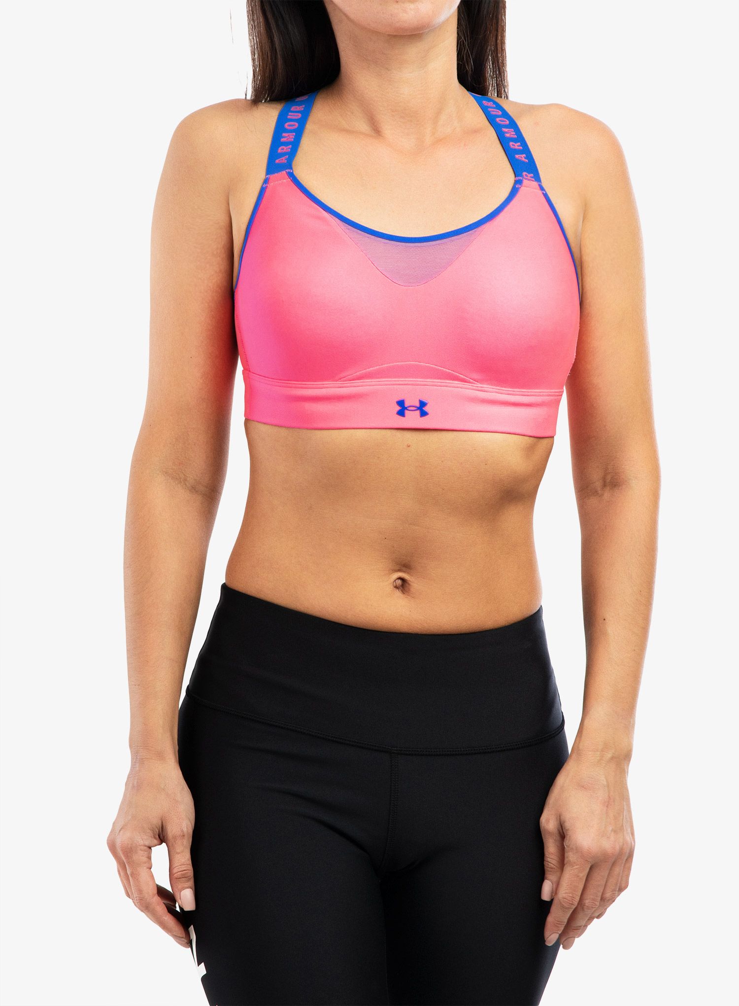 Biustonosz Under Armour Infinity High Bra - pink punk/versa blue