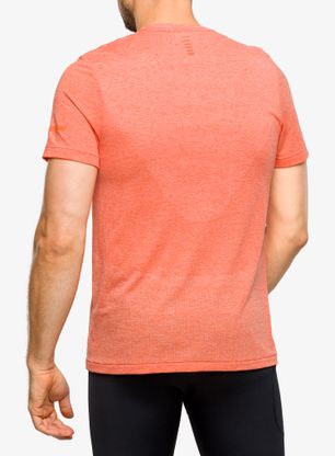 Koszulka Under Armour Seamless Stride SS - frosted orange/reflective