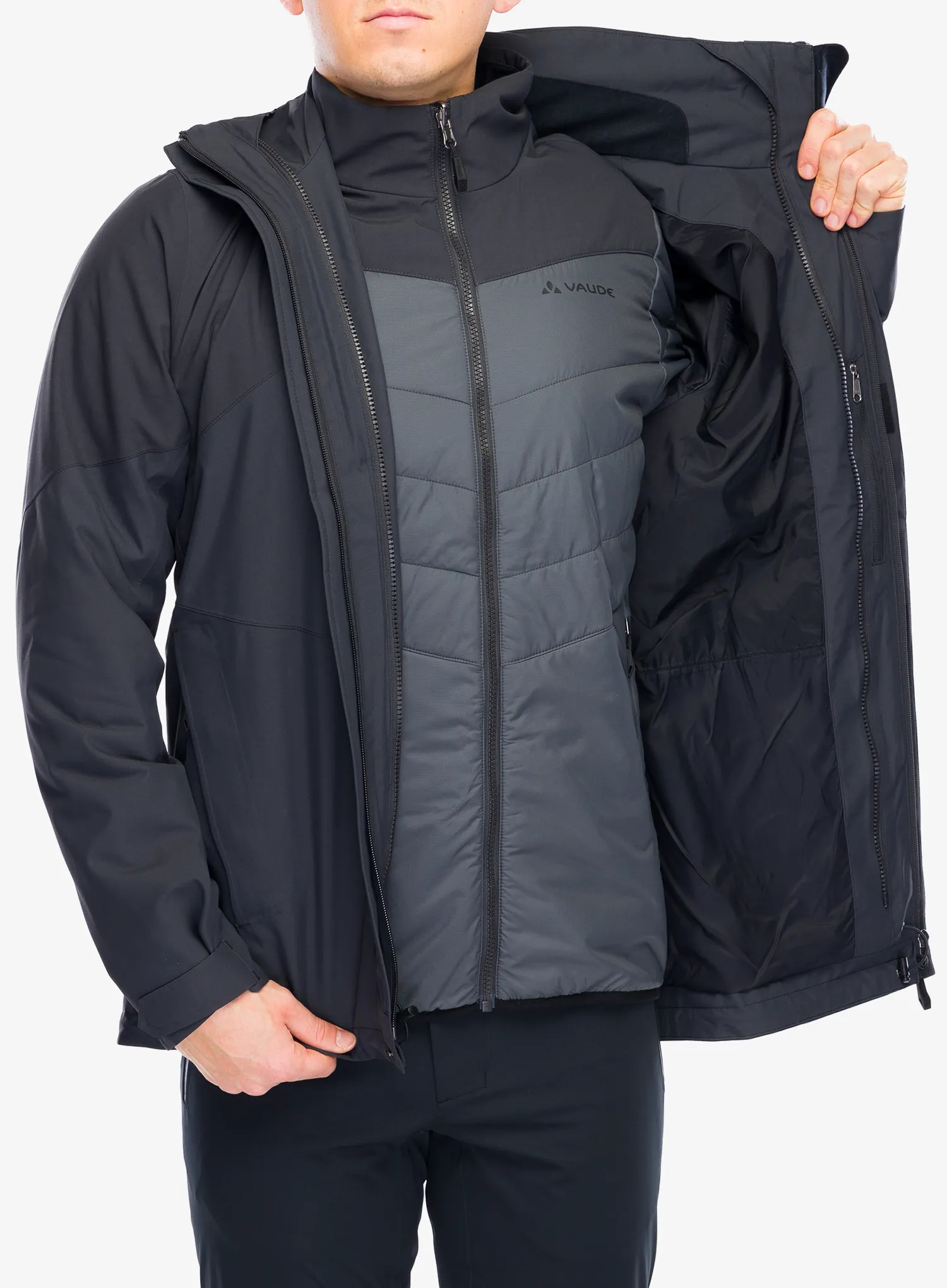 Kurtka 3w1 Vaude Caserina 3in1 Jacket II - phantom black