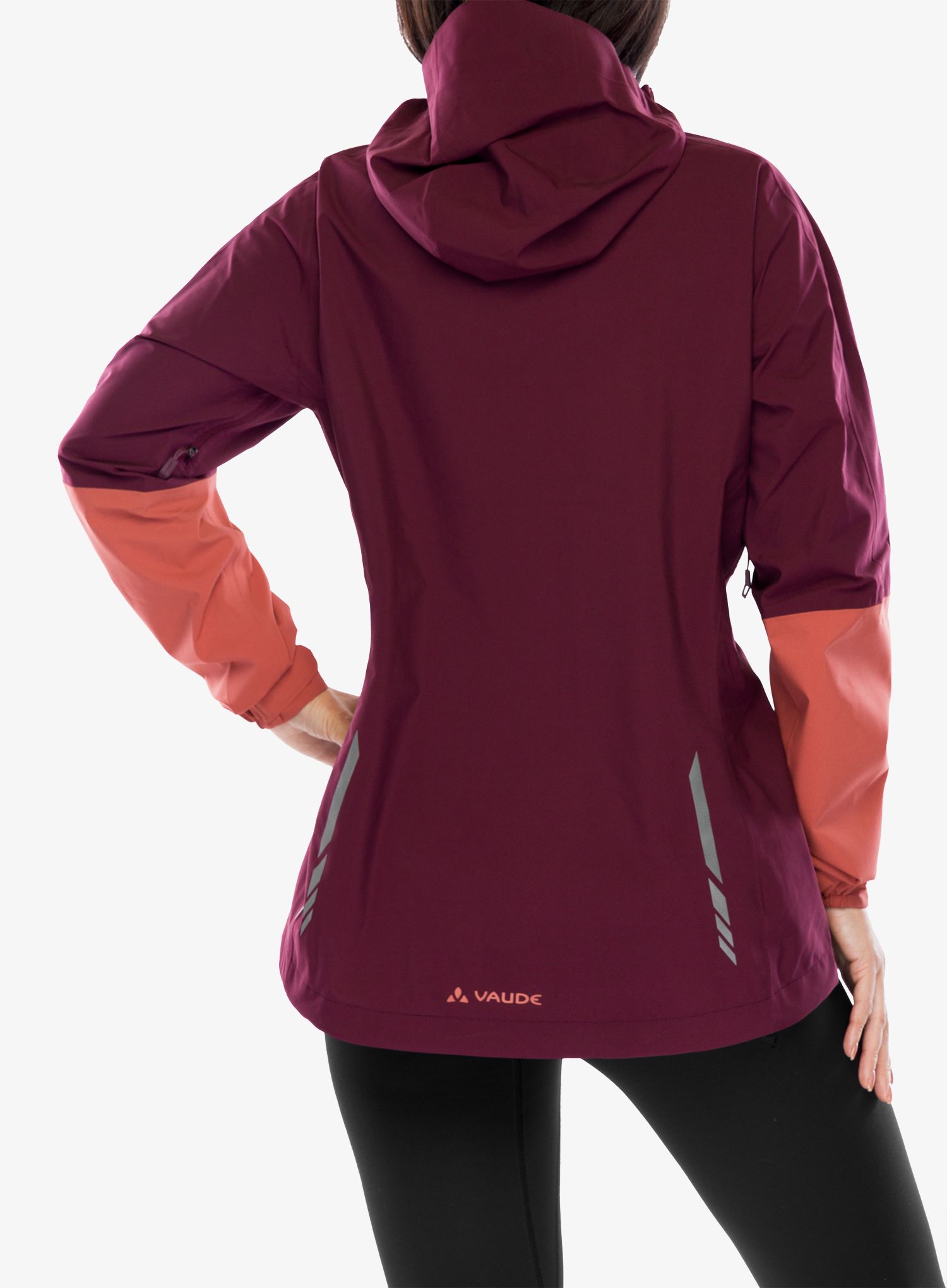 Kurtka przeciwdeszczowa damska Vaude Moab Rain Jacket II - cassis uni