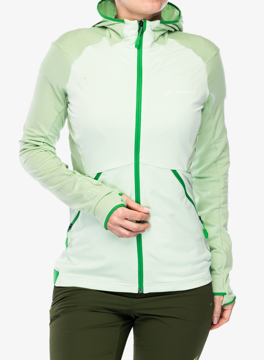 Bluza polarowa damska Vaude Scopi Fleece Jacket - jade